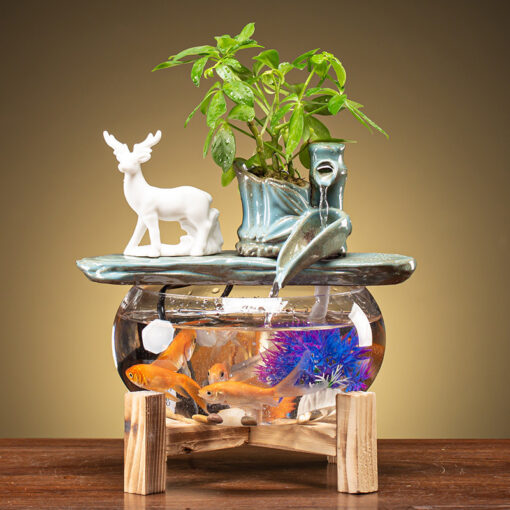 Household Fortune Fish Tank Mini Fish Basin - Image 7