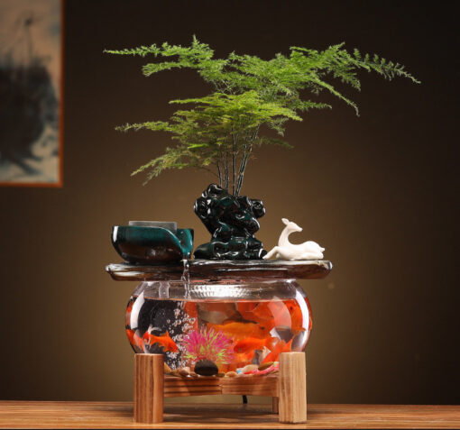 Household Fortune Fish Tank Mini Fish Basin - Image 2