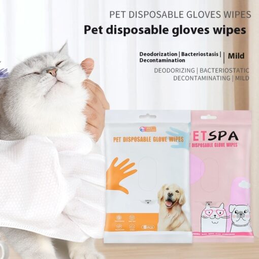 Pet Wipes Gloves Dog Cleaning Spa Wash-free Deodorant Dry Cleaning