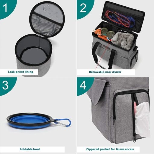 Pet Travel Bag Kit - Image 8