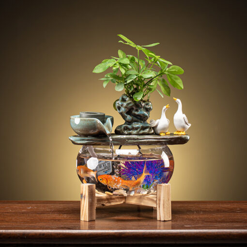 Household Fortune Fish Tank Mini Fish Basin - Image 3